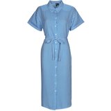 Vero Moda VMBUMPY SS CALF SHIRT DRESS NOOS Blue Cijene