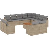  13-dijelni set vrtnih sofa s jastucima poliratan Bež | shoptok.hr