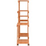  Stalak za cvijeće s kotačima 110x25x101 cm od masivne jelovine | shoptok.hr