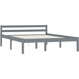 Furnova Posteljni okvir siv iz trdne borovine 140x200 cm, (21937465) | Shoptok.si