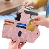 INORCO Ovitek za telefon Samsung Galaxy S20 4G/5G, trikotno držalo za kartice, stojalo, PU usnje+TPU ovitek za telefon, (22032910) | Shoptok.si
