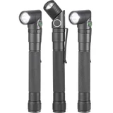 2-in-1 SMD LED džepna svjetiljka sa stroboskopskim načinom, s USB sučeljem, podesiva, s kopčom za pojas pogon
