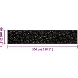  Kuhinjska preproga pralna dobro jutro črna 60x300 cm žamet | Shoptok.si