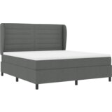  Postelja z vzmetnico Temno siva 180x200 cm Tkanina, (22052953) | Shoptok.si
