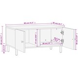  Stolić za kavu crni 80 x 50 x 40 cm od masivnog drva manga | Eponuda.com