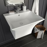  Zidni umivaonik keramički bijeli 500 x 450 x 410 mm | shoptok.hr