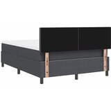 LED Box Spring Krevet Tamno siva i bijela 140 x 190 cm | shoptok.hr