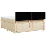  Krevet s oprugama i madracem krem 180x200 cm od tkanine | shoptok.hr
