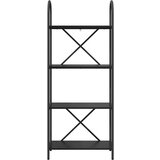vidaXL Knjižna polica Črni hrast 60 x 30 x 146 cm Konstruiran les | Shoptok.si
