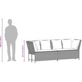  Vrtna sofa s jastucima bež poliratan | shoptok.hr