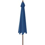  Vrtni suncobran s drvenim stupom azurnoplava 400x273 cm | Eponuda.ba
