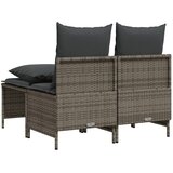  4-dijelni set vrtnih sofa od poliratana s jastucima sivi | shoptok.hr