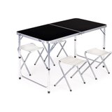 Modern Home Prijenosni set stol i stolice Black Cijene