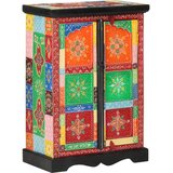  Ručno obojena komoda s vratima 53x30x75 cm masivno drvo manga | shoptok.hr