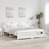  Krevetna konstrukcija Bijelo 200 x 200 cm Konstruirano drvo | shoptok.hr