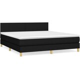  s oprugama i madracem crni 180x200 cm od tkanine | shoptok.hr