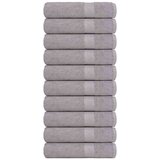 vidaXL Brisače za tuširanje 10 kos siva 70x140 cm 360 g/m² 100% bombaž | Shoptok.si