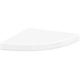  323909 Floating Corner Shelves 4 pcs High Gloss White 35x35x3,8 cm MDF | shoptok.hr