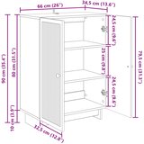  Kreveta Bijela 66 x 34,5 x 90 cm Konstruirano drvo | shoptok.hr