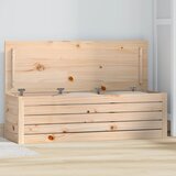  The Living Store Škatla za shranjevanje 109x36,5x33 cm trdna borovina - Škatla Za Shranjevanje, (21485981) Cene