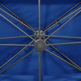 vidaXL konzolni suncobran s dvostrukim vrhom 400 x 300 cm azurni | shoptok.hr