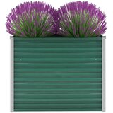 vidaXL Vrtna sadilica od pocinčanog čelika 100 x 40 x 77 cm zelena Cijene