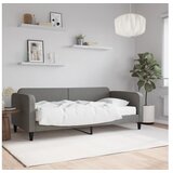 vidaXL Dnevna postelja z vzmetnico temno siva 90x190 cm blag Cene