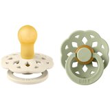 Bibs tolažilna duda - lateks Boheme z okroglim cucljem 0-6 m 2/1 ivory/sage Cene