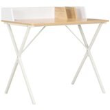 vidaXL radni stol bijela i prirodna boja 80 x 50 x 84 cm | shoptok.hr