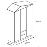 Hanah home ormar ayder grey | ePonuda.com