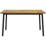  120 x 90 x 75 cm Čvrsto drvo akacije Bijela i crna Pravokutni | shoptok.hr