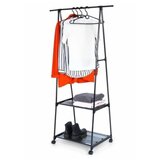Vilde 568022 - Stalak za odecu sa dve police i 4 tockica 88 x 44 x 160 cm.