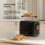 Klarstein Toster Victoria | Toster za 2 kriške | 800 W | 7 razina pečenja | Grijač peciva | shoptok.hr