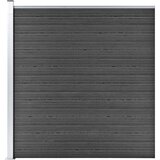  Panel za ogradu WPC 175 x 186 cm crni | shoptok.hr