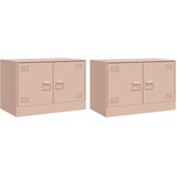 TV ormarići 2 kom ružičasti 67 x 39 x 44 cm čelični | shoptok.hr