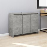 vidaXL Komoda siva boja betona 102 x 33 x 75 cm od iverice Cijene