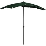  Vrtni suncobran sa stupom 200 x 130 cm zeleni | shoptok.hr