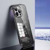 INORCO SULADA za iPhone 14 Pro Max Galvaniziran TPU ovitek za telefon z dekorjem iz nosorogovih bleščic za telefon, (22033087) | Shoptok.si