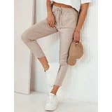 DStreet Women's fabric trousers TOVAS, beige