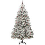  Umjetno božićno drvce Zelena i bijela 300 cm PVC i metal | Eponuda.com