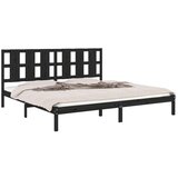 Za krevet od masivne borovine crni 200 x 200 cm | shoptok.hr