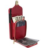 INORCO Za Samsung Galaxy S22 5G PU usnje + etui z režo za kartico TPU, ovitek za telefon z zadrgo in stojalom s trakom čez telo, (22033668) | Shoptok.si