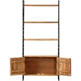 Police za knjige s 4 razine 80x30x180 cm masivno bagremovo drvo | shoptok.hr