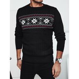 DStreet Sweter męski w śnieżynki czarny Cijene