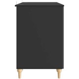  Stol s policom Crna 142,5 x 50 x 75 cm Konstruirano drvo | shoptok.hr