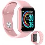 lCD pametna ura silikonska zapestnica Android in iOS L18 roza bluetooth L18PINK