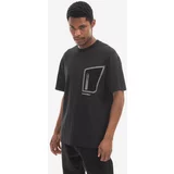 A-COLD-WALL* Bombažna kratka majica Technical Polygon T-Shirt črna barva