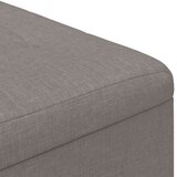  Shranjevalna tabureta z blazino Taupe 80 x 80 x 45 cm blago, (5000208393) | Shoptok.si