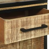  Highboard s ladicama Smeđa 70 x 35 x 180 cm Čvrsto drvo manga Slike