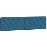  Okvir za krevet s uzglavljem plavi 200x200 cm baršunasti | shoptok.hr